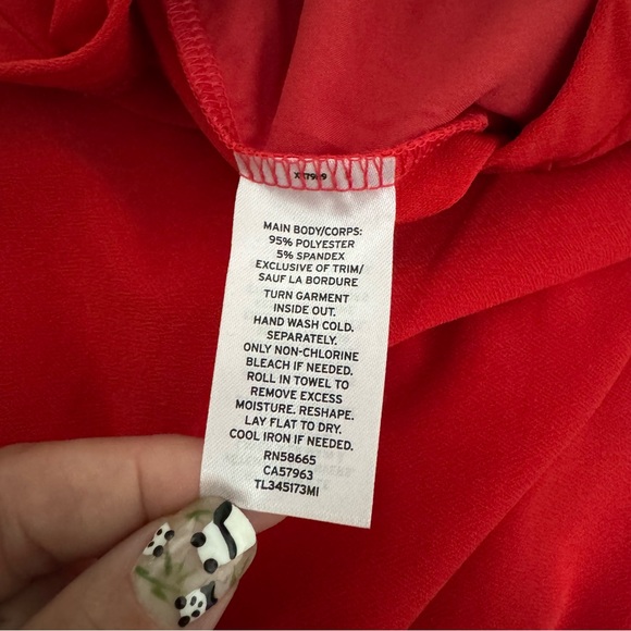 Leith Red Dress Pants Stretch Pockets Women’s Size Small - Picture 5 of 9